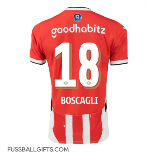 PSV Eindhoven Olivier Boscagli #18 Fußballbekleidung Heimtrikot 2024-25 Kurzarm